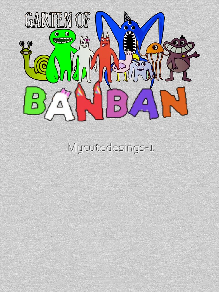 garten of banban nabnab look. Garten of Banban character. Horror games  2023. Blue. Halloween Kids T-Shirt for Sale by Mycutedesings-1