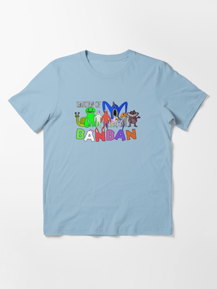 garten of banban nabnab look. Garten of Banban character. Horror games  2023. Blue. Halloween Kids T-Shirt for Sale by Mycutedesings-1