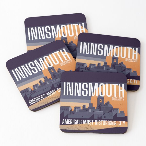 Item preview, Innsmouth Vintage Travel Poster Lovecraft designed and sold by GEEK-FACTORY-EU.
