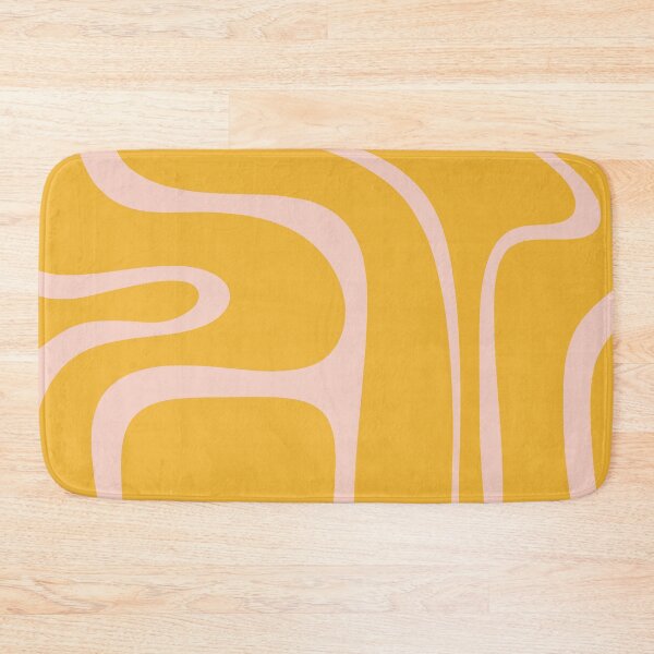 Item preview, Copacetic Retro Abstract Pattern in Blush Pink and Mustard Orange designed and sold by kierkegaard.
