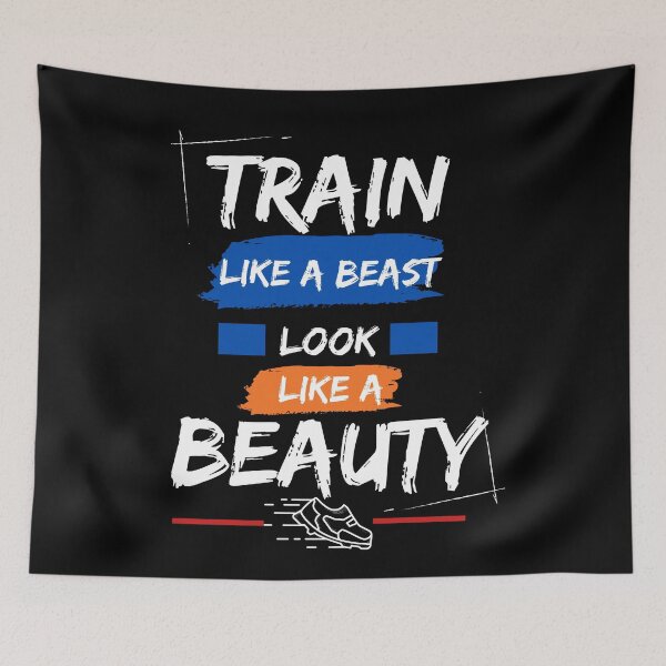 Artikelvorschau, Motivational, Inspirational, Fitness Quotes - Train Like A Beast entworfen und verkauft von Chromatic-Art.