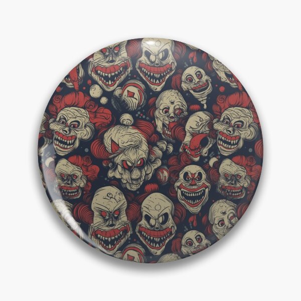 Artikelvorschau, Evil Clowns - Scary Evil Clowns Pattern entworfen und verkauft von Reimagining  Images.