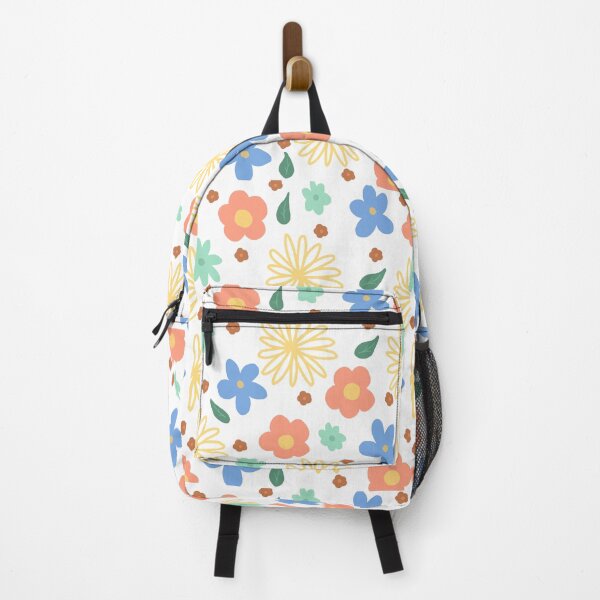Item preview, Blue, Yellow and Red Cute Flower Print designed and sold by MagicallyStagey.
