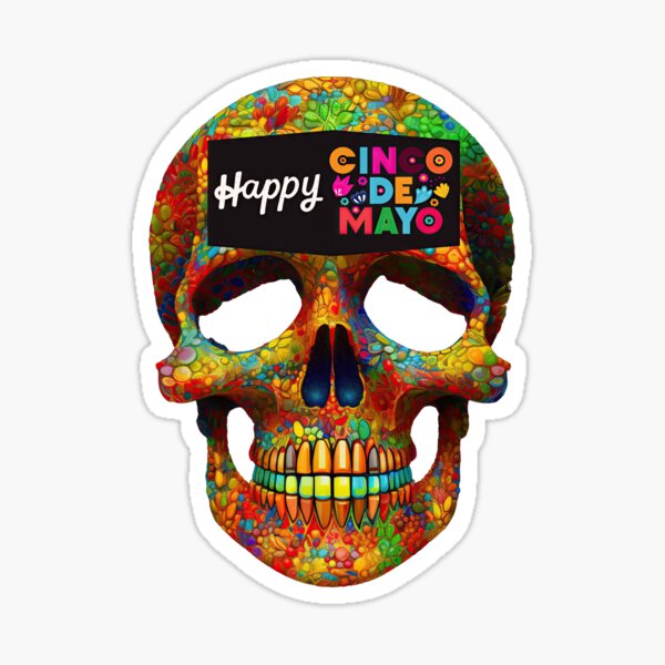Item preview, Fiesta with Colorful Skull designed and sold by quirkyq.