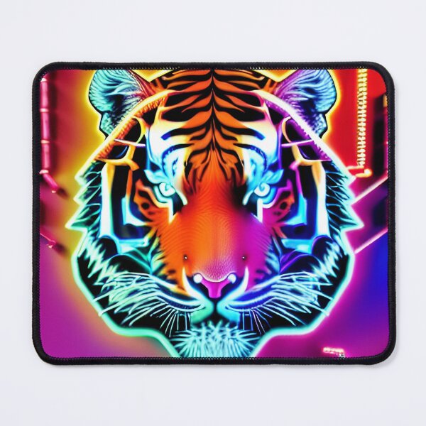 Item preview, Trippy Psychedelic Neon Tigers 10 designed and sold by Benito Del Ray.