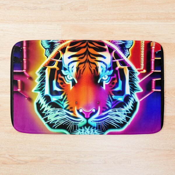 Item preview, Trippy Psychedelic Neon Tigers 10 designed and sold by Benito Del Ray.