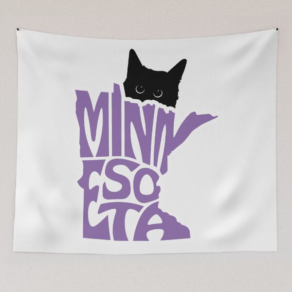 Item preview, Cat Loves Minnesota | State Pride Shirt for Pet Lovers designed and sold by GoblinBoutique.