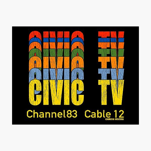 Item preview, Civic TV Channel 83 Cable 12 (Distressed) designed and sold by Hose A. Carrillo.