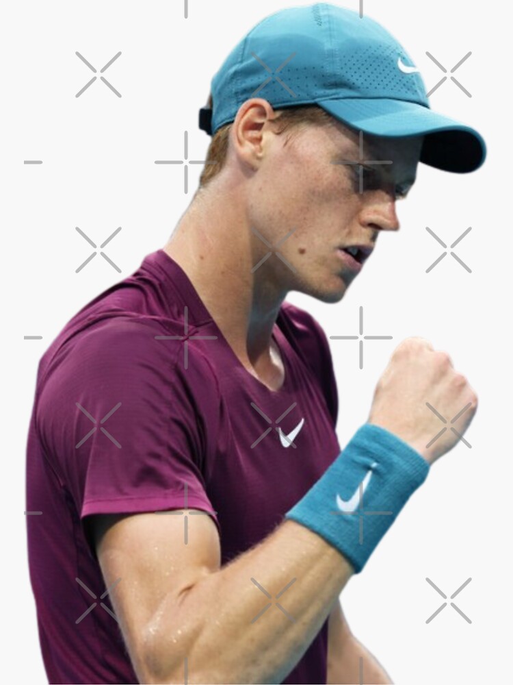 "Jannik Sinner" Sticker for Sale by whitefirestorm | Redbubble