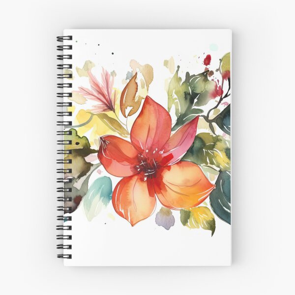 Item preview, watercolor of colorful flowers horizontal or vertical border  designed and sold by Blaché Designs.