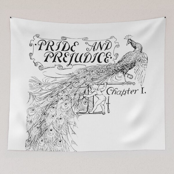 Item preview, " Pride and Prejudice Chapter I" - Pride and Prejudice 1894 Ed. Original Illustration designed and sold by TheProgramme.