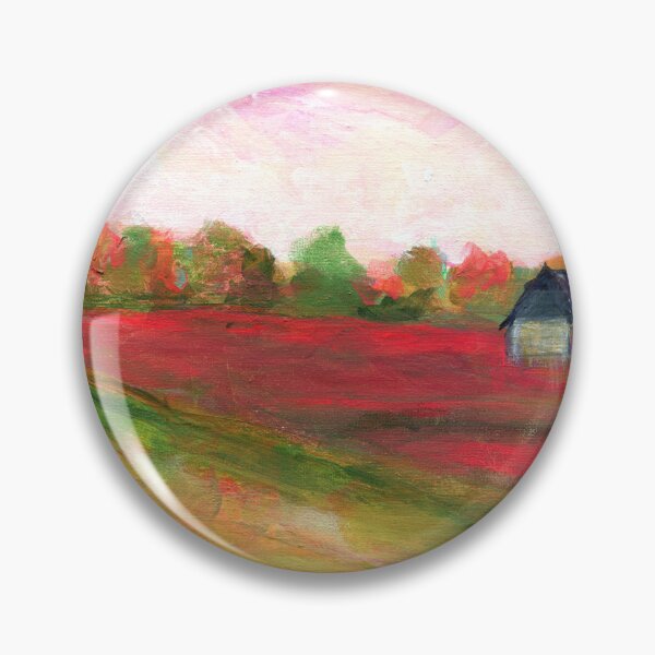 Item preview, Little white farm house landscape painting designed and sold by AnissaF.