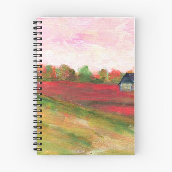 Item preview, Little white farm house landscape painting designed and sold by AnissaF.