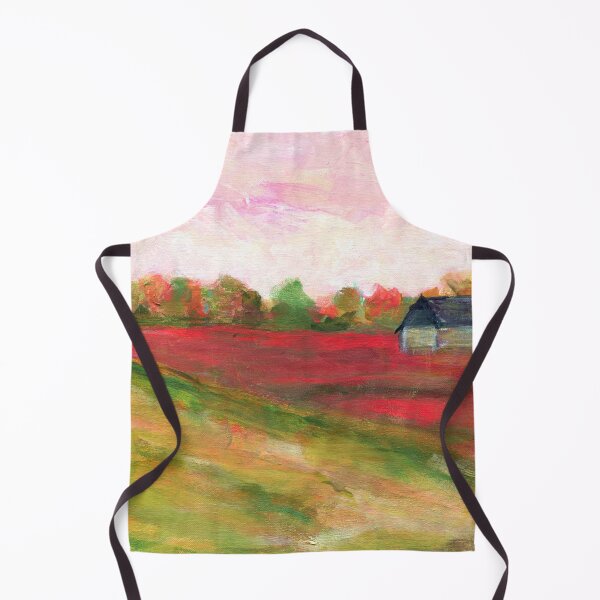 Item preview, Little white farm house landscape painting designed and sold by AnissaF.