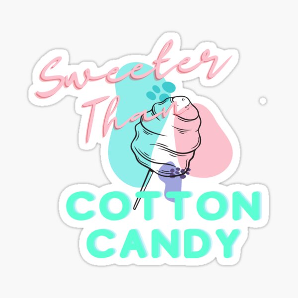 Cotton Candy Stickers for Sale