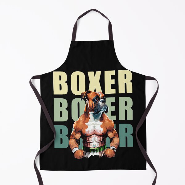 Item preview, super fit boxer dog practicing boxing designed and sold by Quiki.