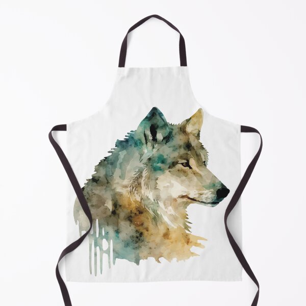 Item preview, A Watercolor of a Grey Wolf in Soft Tones- Boho Animals designed and sold by GVRDesign.