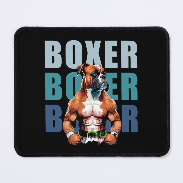 Item preview, boxer dog boxing designed and sold by Quiki.