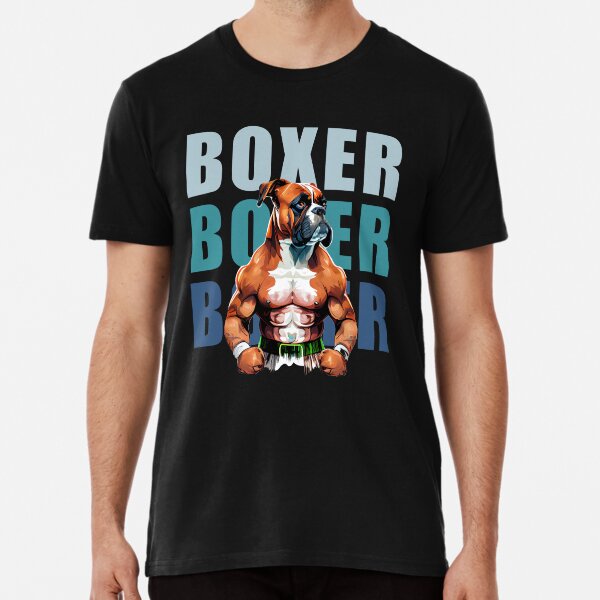 Item preview, boxer dog boxing designed and sold by Quiki.