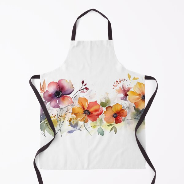Item preview,  watercolor of colorful poppies horizontal  border  designed and sold by Blaché Designs.