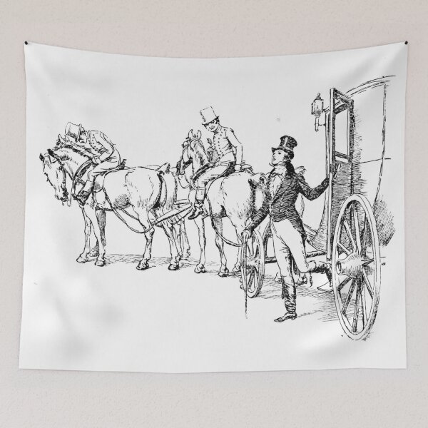 Item preview, "He came down to see the place" - Pride and Prejudice 1894 Ed. Original Illustration designed and sold by TheProgramme.