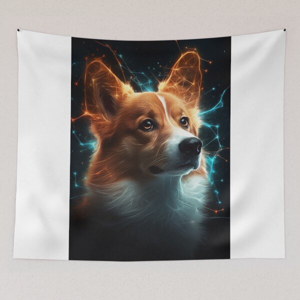 Item preview, Neon Corgi Masterpiece | AI Generated Artwork designed and sold by john00ivy.