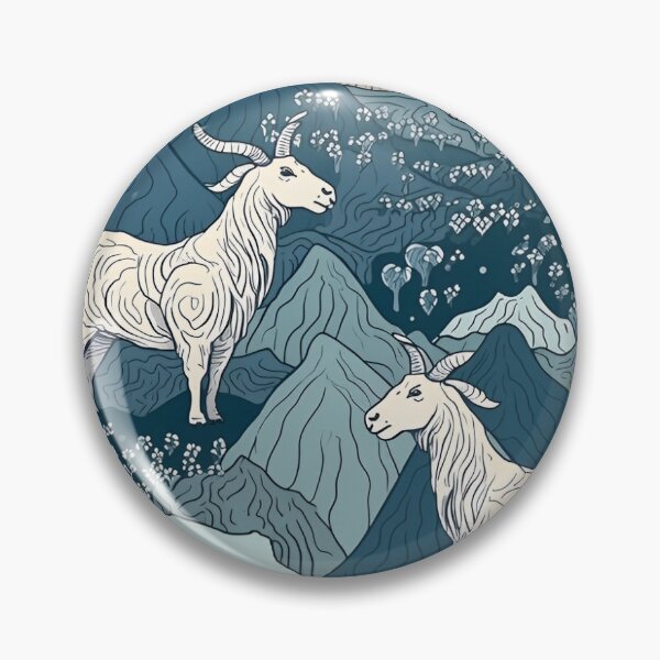 Item preview, Cute Goat Pattern designed and sold by AnimalisticArts.