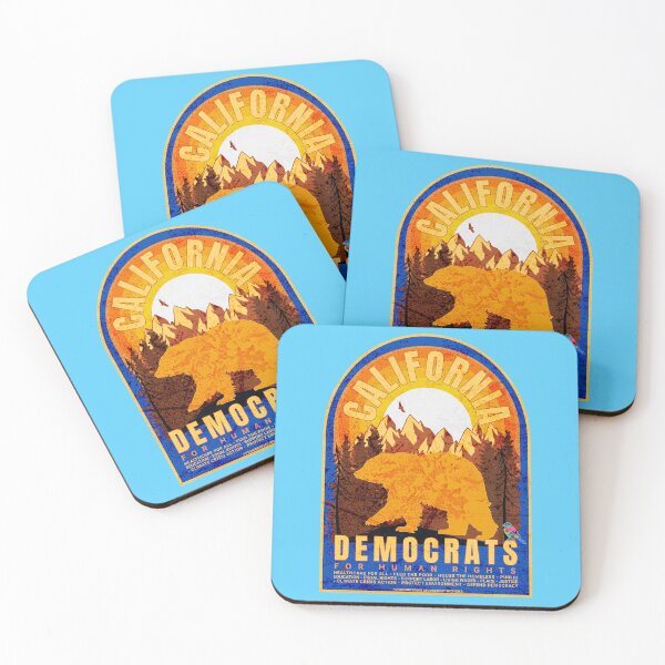 Item preview, PMD00869 Progressive Movement Designs California Democrats Bear design shows you support progressive policy goals for Democrats Independents and Bernie Sanders supporters gold grizzly bear designed and sold by ProgressiveLeft.
