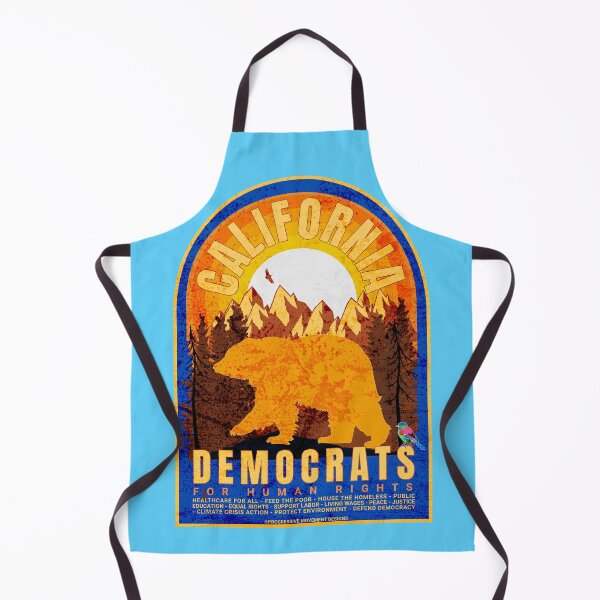 Item preview, PMD00869 Progressive Movement Designs California Democrats Bear design shows you support progressive policy goals for Democrats Independents and Bernie Sanders supporters gold grizzly bear designed and sold by ProgressiveLeft.
