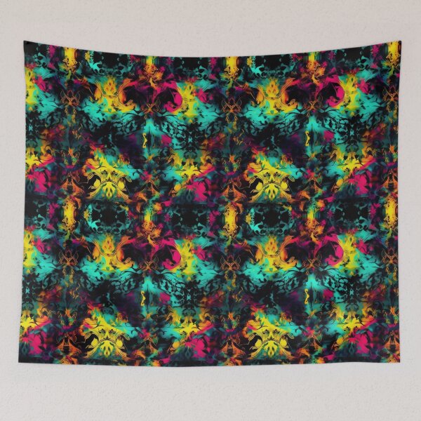 Item preview, Acidic Baroque Fusion: Vibrant Floral Patterns designed and sold by Prozeum.