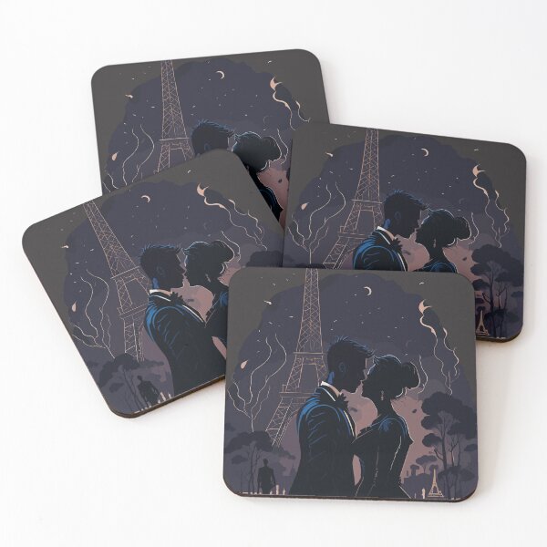 Item preview, lost in love Romantic Kiss Near Eiffel Tower designed and sold by Bb-gl.