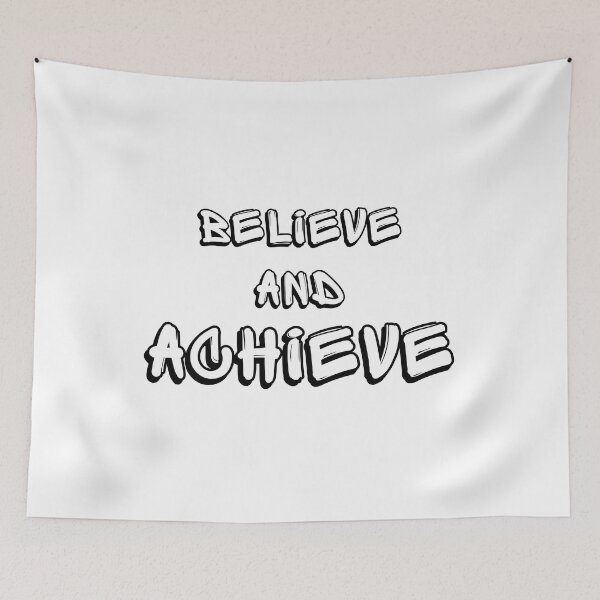 Artikelvorschau, Motivational, Inspirational - Believe And Achieve entworfen und verkauft von Chromatic-Art.