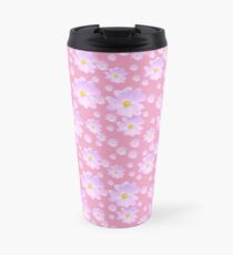 Taza de viaje Flor rosa pálida