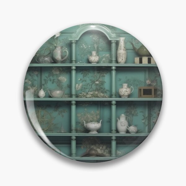Item preview, Exquisite Elegance: Chinoiserie Shelving Pattern for Timeless Style designed and sold by BiancaStPaul.