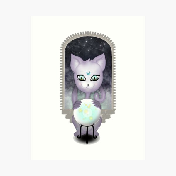 Mystic Miku | Crystal Ball | Close up Art Print