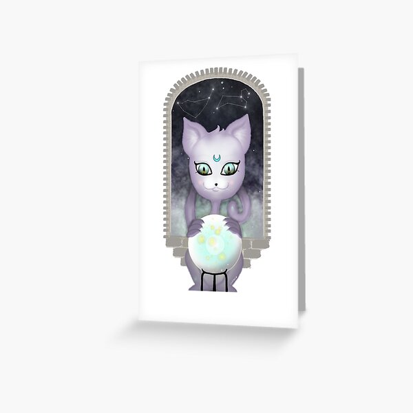Mystic Miku | Crystal Ball | Close up Greeting Card