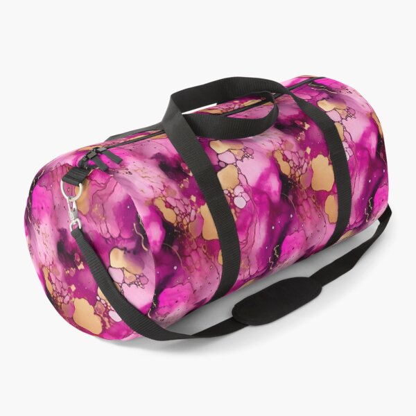 Item preview, Beautiful Alcohol Ink Pattern in Pinks and Purples with Gold and Glitter designed and sold by ClairesPatterns.