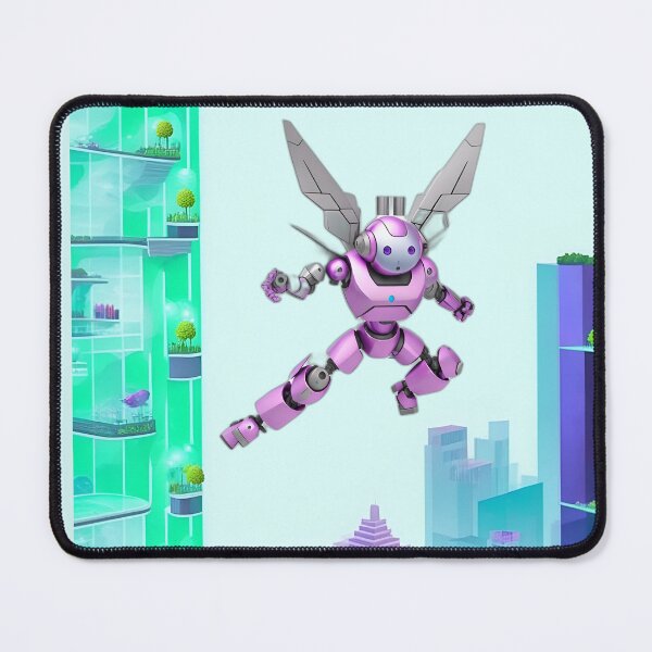 Item preview, Pykalbae the fuchsia Robot in the City designed and sold by RADRussell.