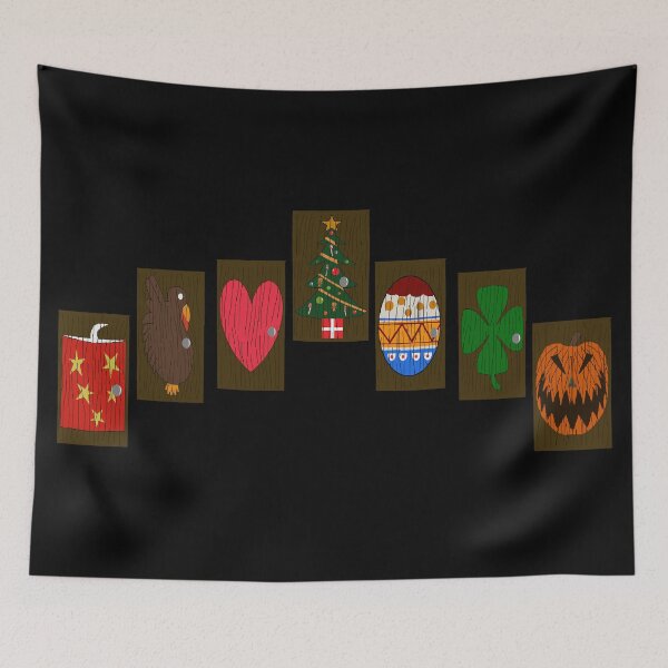 Item preview, the nightmare before christmas holiday doors designed and sold by Soulfate.