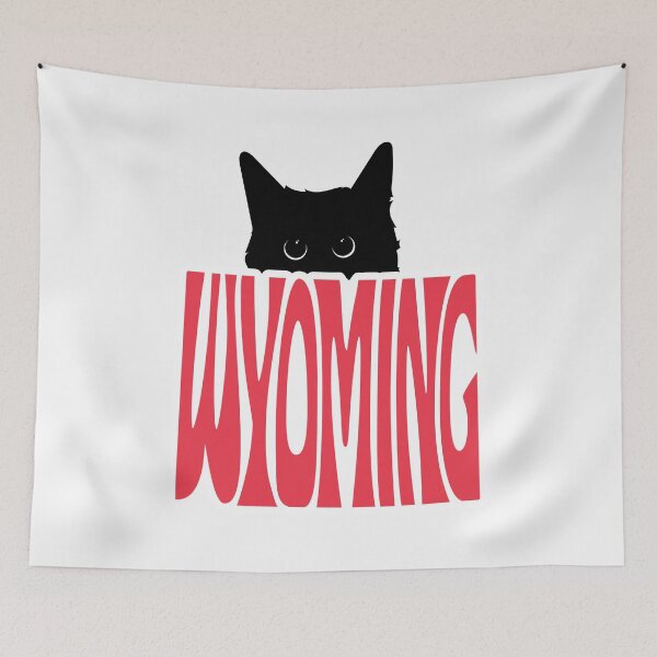Item preview, Cat Loves Wyoming | State Pride Shirt for Pet Lovers designed and sold by GoblinBoutique.