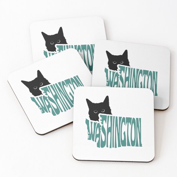 Item preview, Cat Loves Washington | State Pride Shirt for Pet Lovers designed and sold by GoblinBoutique.