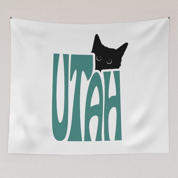 Item preview, Cat Loves Utah | State Pride Shirt for Pet Lovers designed and sold by GoblinBoutique.