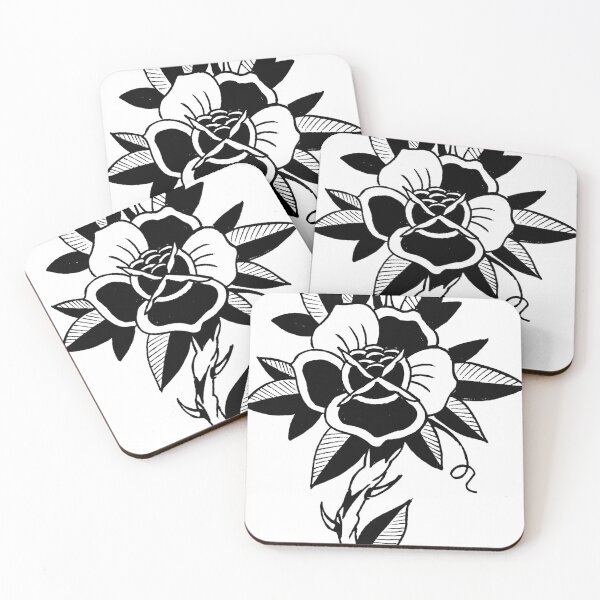 Item preview, traditional rose tattoo design designed and sold by iamtrad.