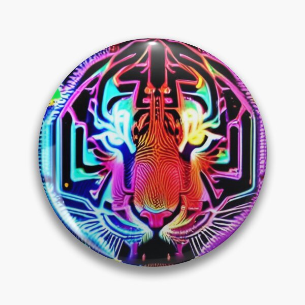 Item preview, Trippy Psychedelic Neon Tigers 11 designed and sold by Benito Del Ray.