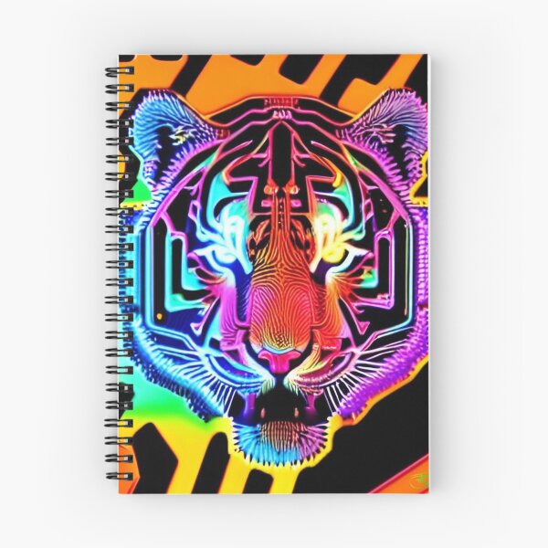 Item preview, Trippy Psychedelic Neon Tigers 11 designed and sold by Benito Del Ray.