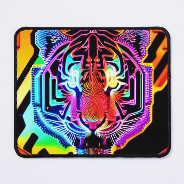Item preview, Trippy Psychedelic Neon Tigers 11 designed and sold by Benito Del Ray.