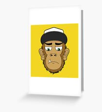Skater monkey Greeting Card