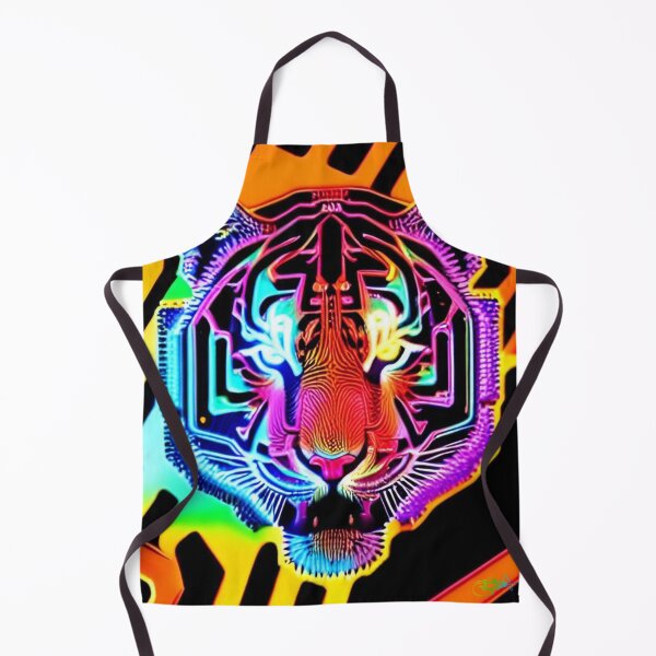 Item preview, Trippy Psychedelic Neon Tigers 11 designed and sold by Benito Del Ray.