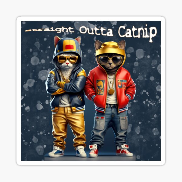 Item preview, Urban Cats in Hip-Hop Street Art designed and sold by Canvas Couture Tees.