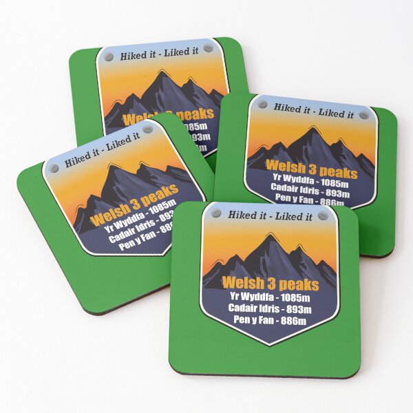 Item preview, Welsh 3 peaks challenge Eryri snowdonia Brecon Beacons summit hiked designed and sold by SoulTrekking.